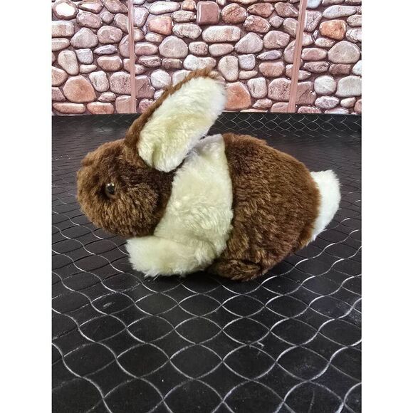Vintage 1974 Dakin Brown and White Rabbit-Rare #B14 - Picture 1 of 8